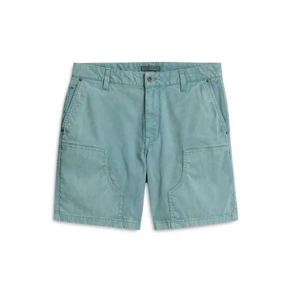 JOHN VARVATOS Shorts Mens Size 38 Aqua Green 5 Pocket Double Knee JAYDEN $168